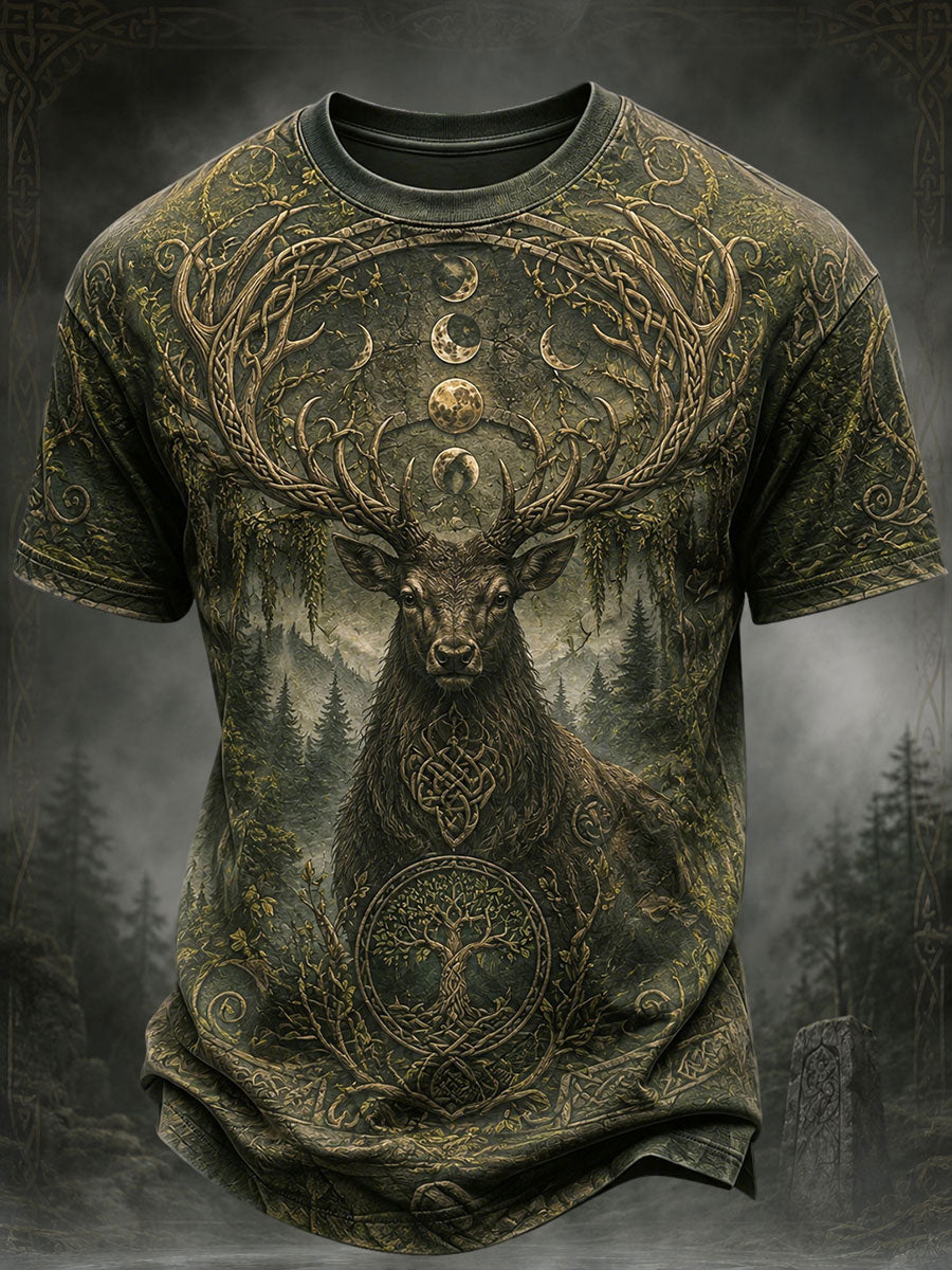 Men's Celtic Print Casual T-Shirt