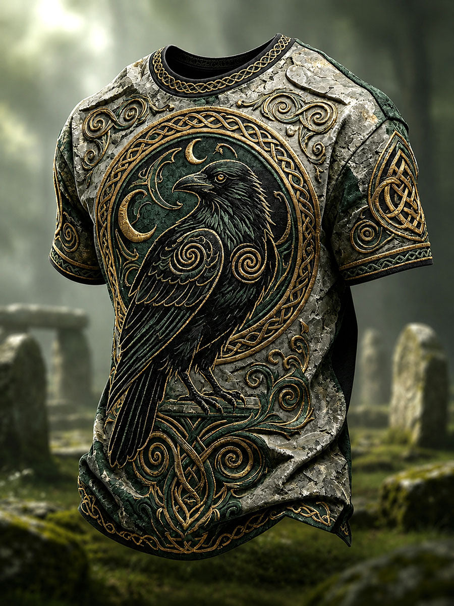 Men's Celtic Print Casual T-shirt