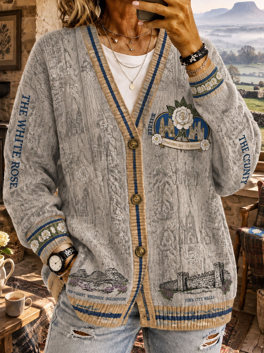 Women's Cardigan-Style Knit Jacket