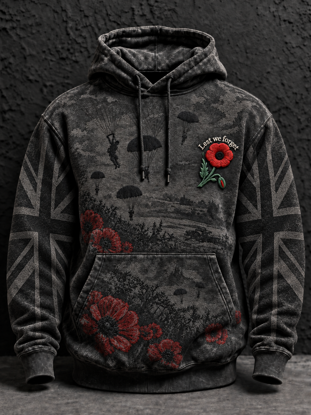 Men's Remembrance Day Lest We Forget Hoodie