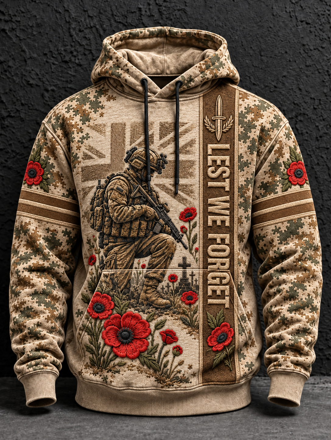 Men's Remembrance Day Lest We Forget Hoodie