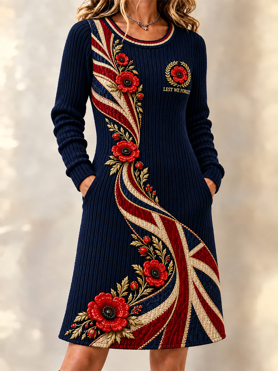 Women's Remembrance Day Midi Dress