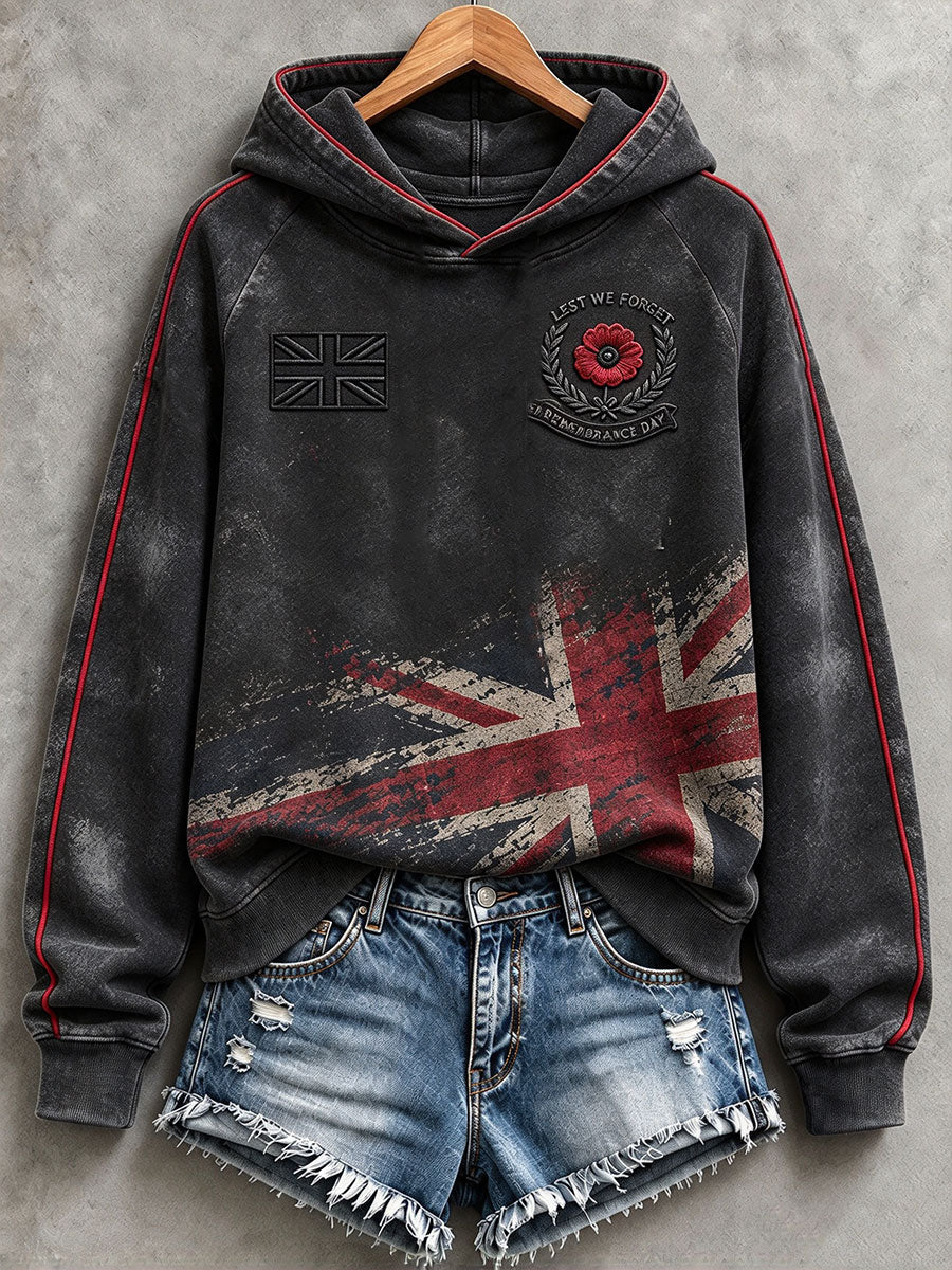 Women's Lest We Forget Print Hoodies