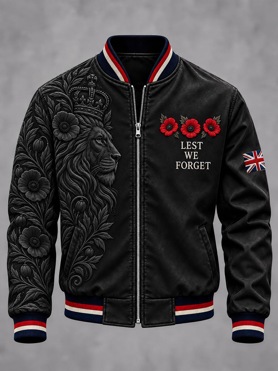 Men's Lest We Forget Print Jacket