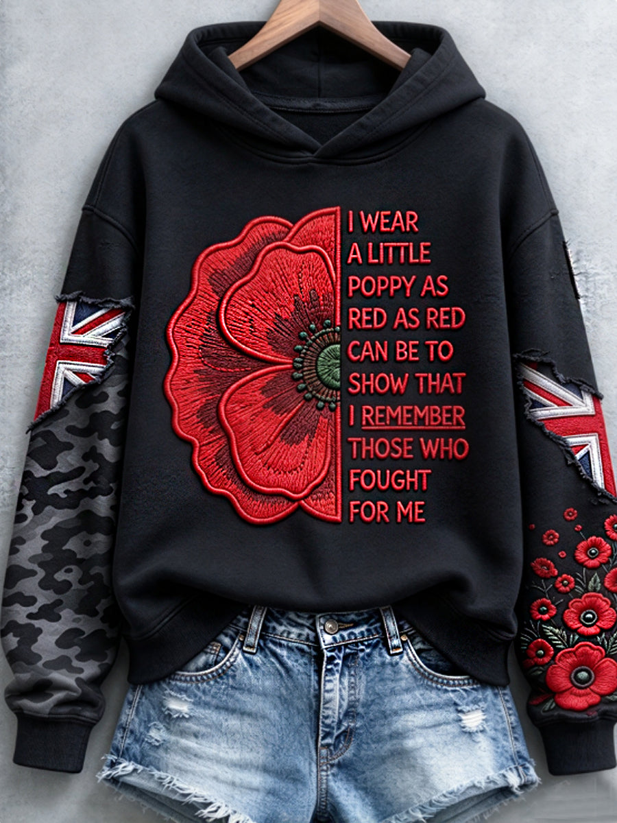 Women's Remembrance Day Lest We Forget Regular Sweatshirt