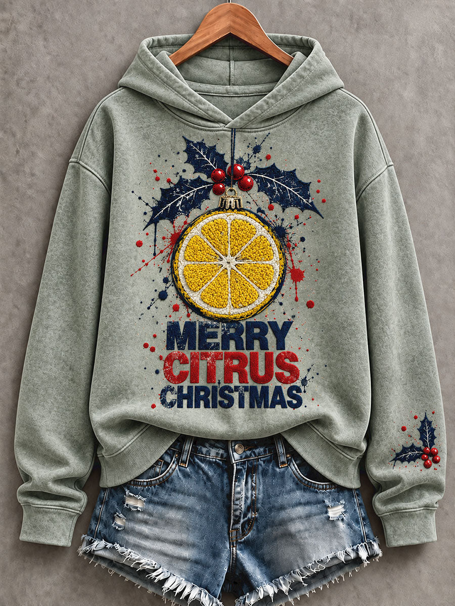 Women's UK Music Lover Christmas Art Printed Sweatshirt