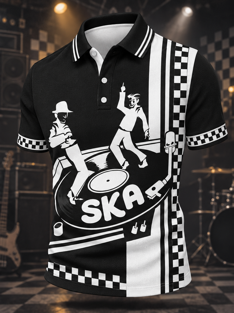 Men's Ska Revival Style Printed Shirt