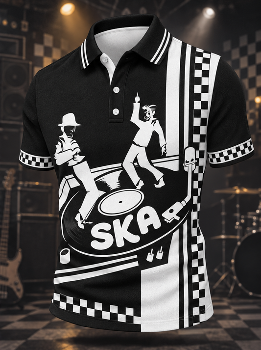 Men's Ska Revival Style Printed Shirt