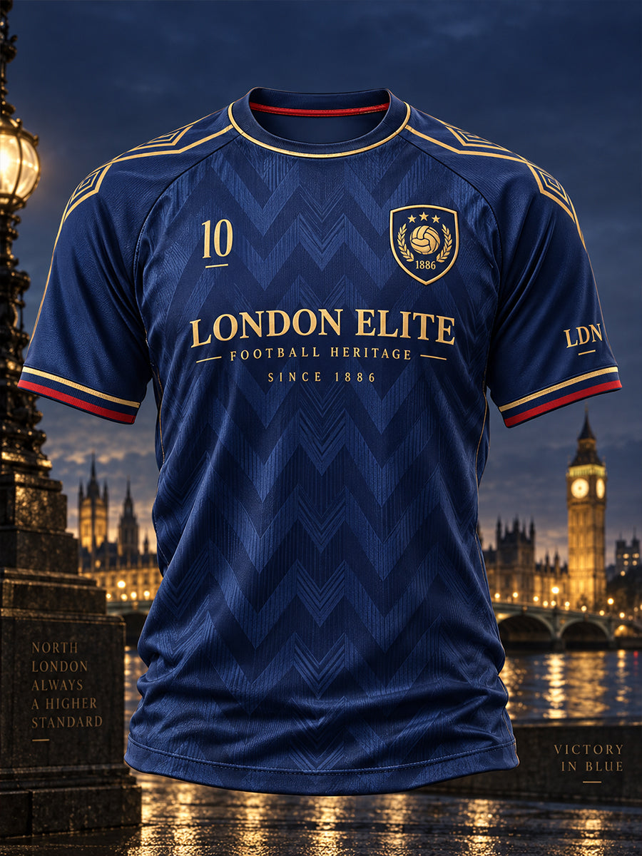 Men's Short-Sleeve Raglan T-Shirt With Soccer-Themed Print
