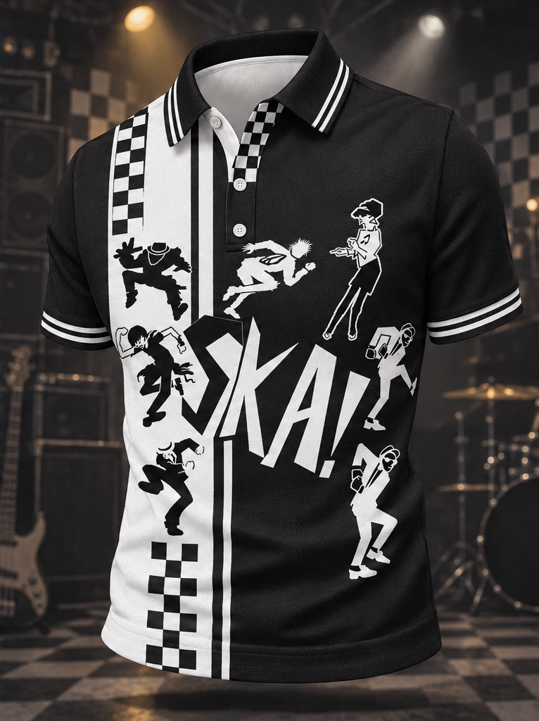 Men's Ska Revival Style Printed Shirt