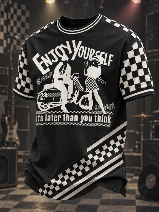 Men's Ska Revival Style Printed Short Sleeves T-shirt