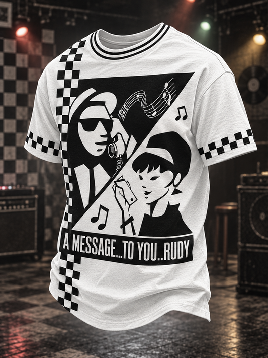 Men's Ska Revival Style Printed Short Sleeves T-shirt