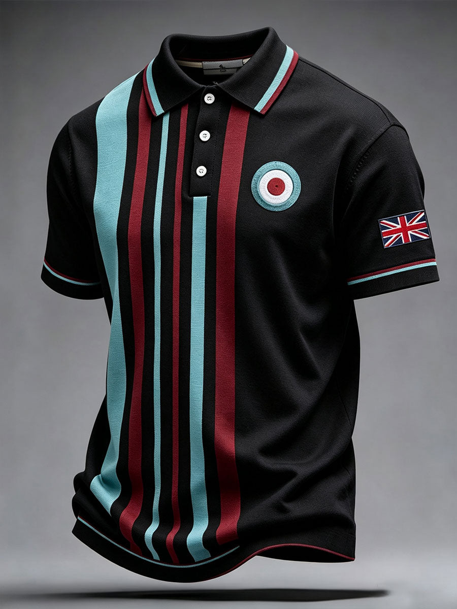 Men's UK Music Lover Mods Art Printed Casual Tops