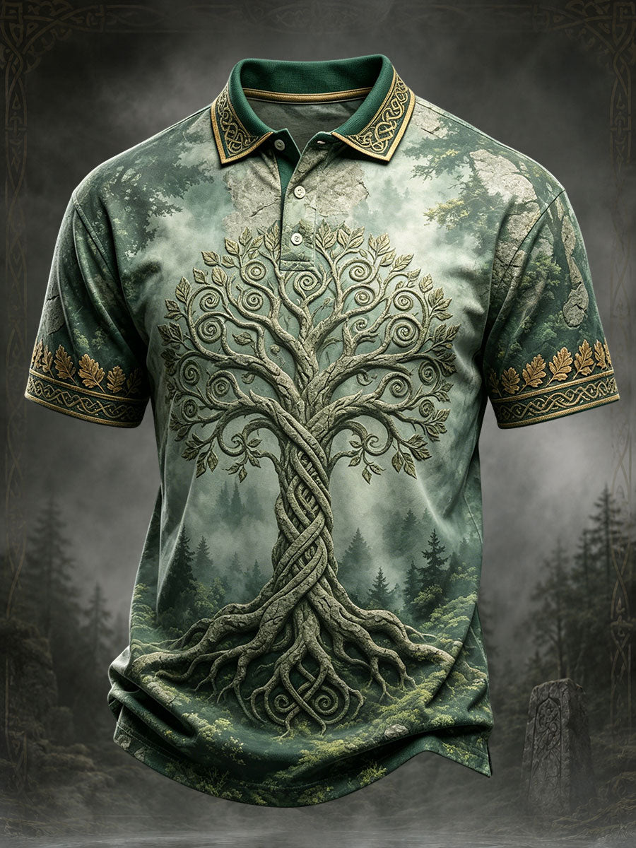 Men's Celtic Print Casual Top