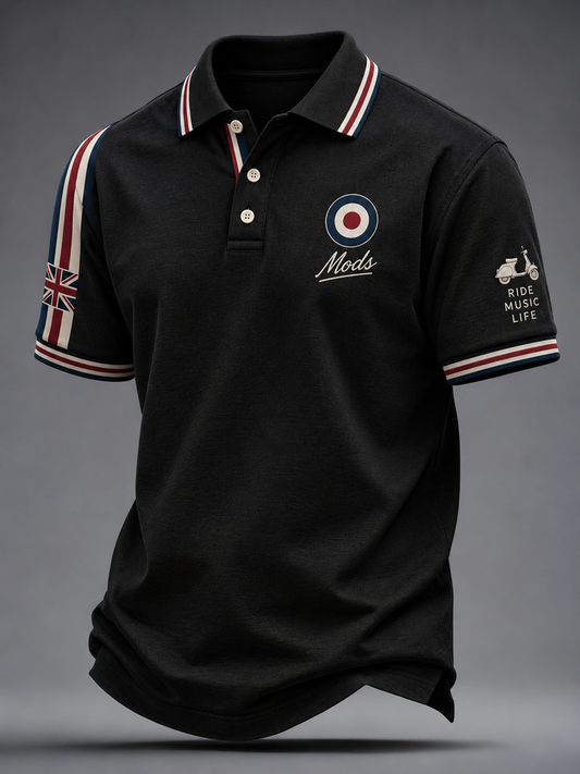 Men's Mods Culture UK Music Lover Printed polo shirt