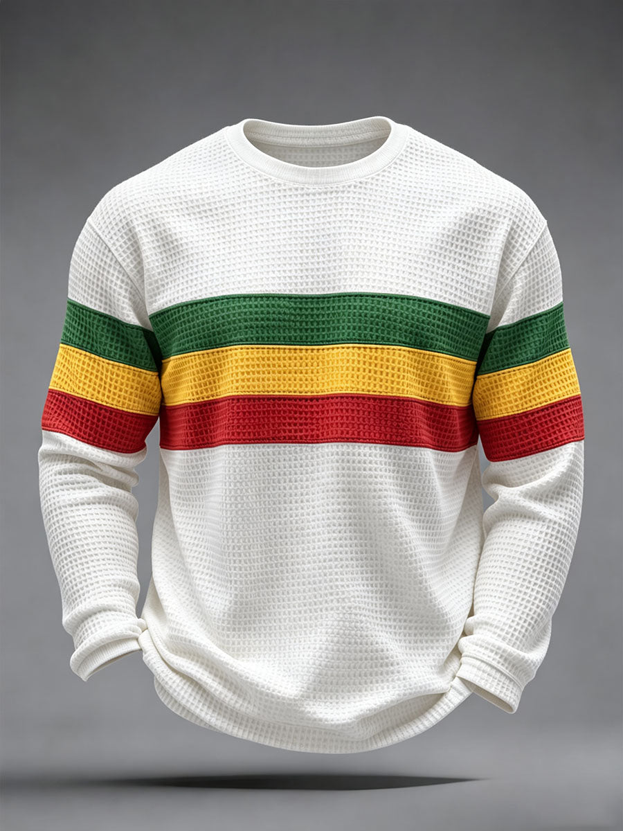 Men's Reggae Inspired  Waffle Top