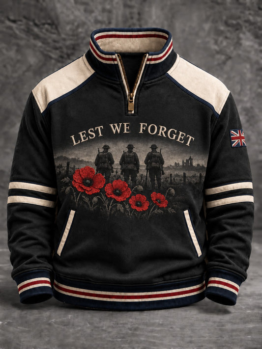 Men's Lest We Forget Printed Sweatshirt