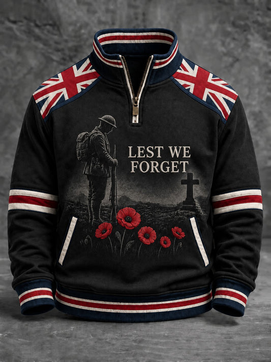 Men's Lest We Forget Printed Sweatshirt