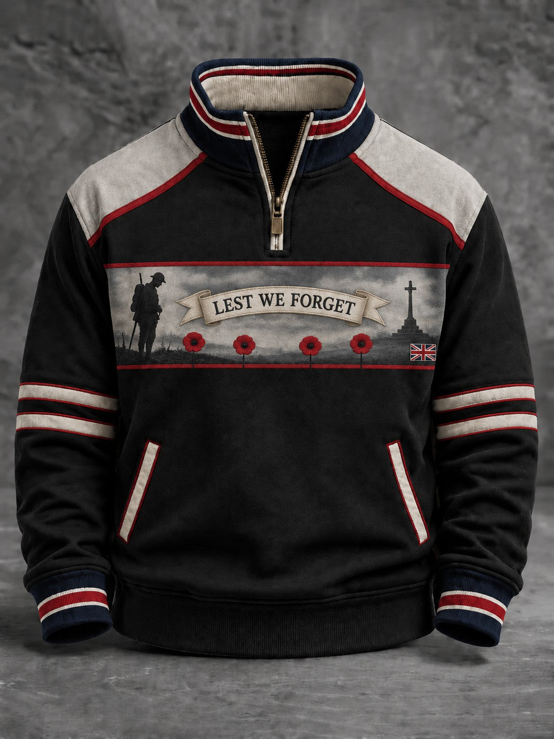 Men's Lest We Forget Printed Sweatshirt