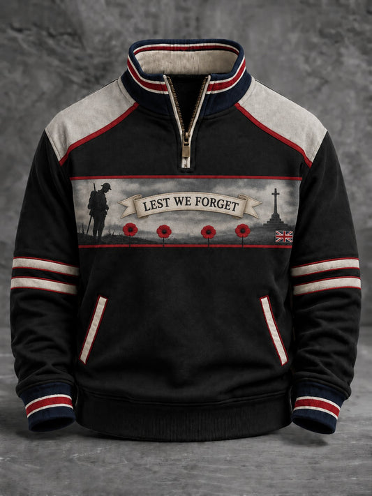 Men's Lest We Forget Printed Sweatshirt