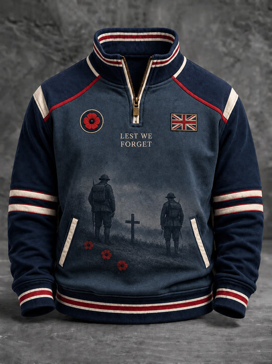Men's Lest We Forget Printed Sweatshirt