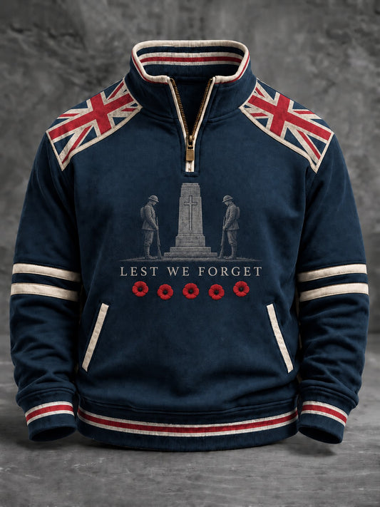 Men's Lest We Forget Printed Sweatshirt