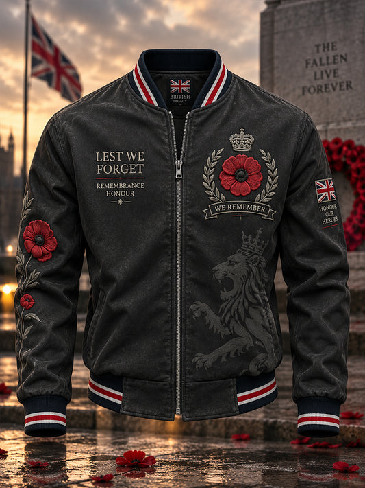 Men's Remembrance Day Print Jacket