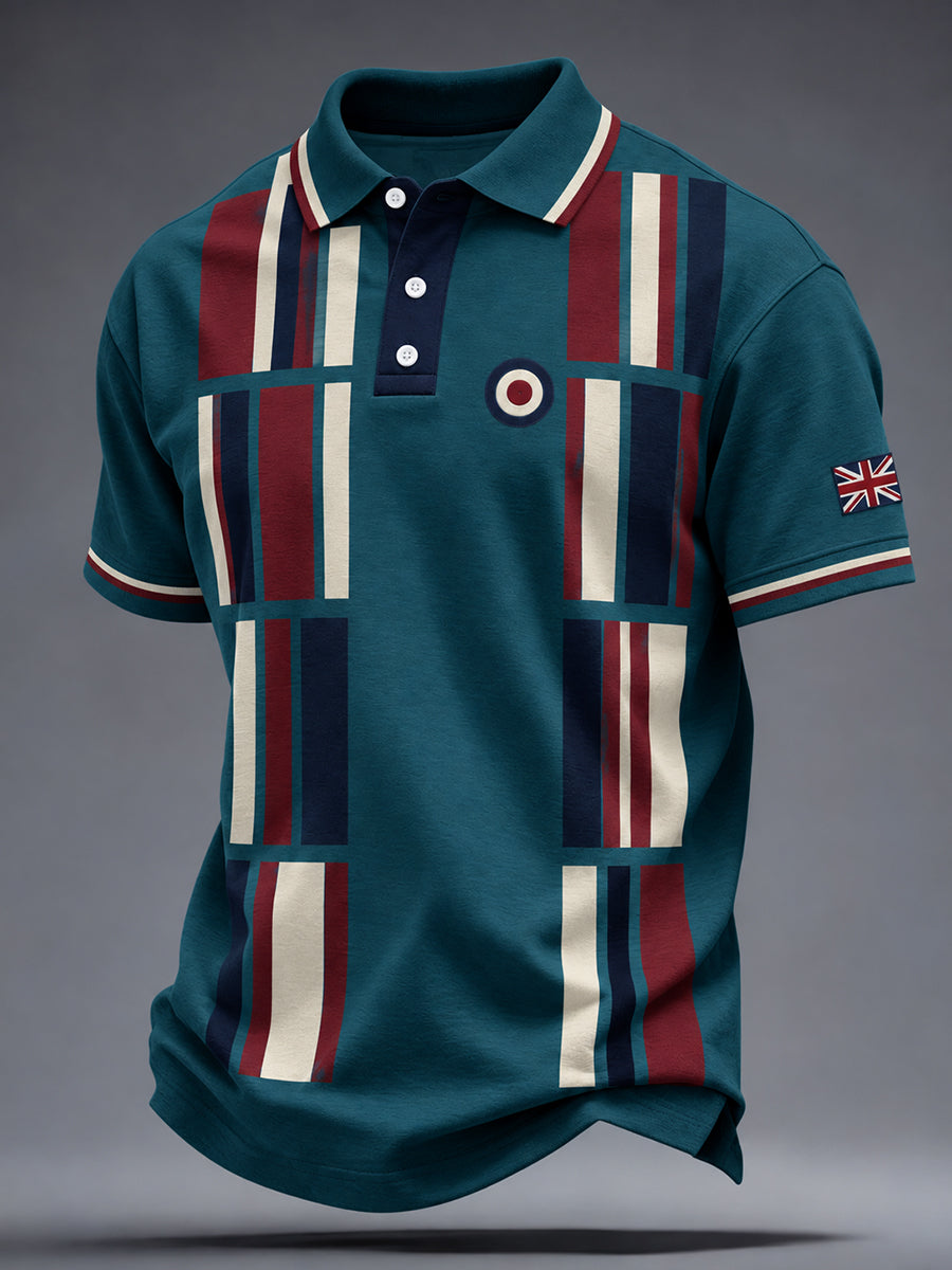 Men's UK Music Lover Mods Art Printed Casual Tops