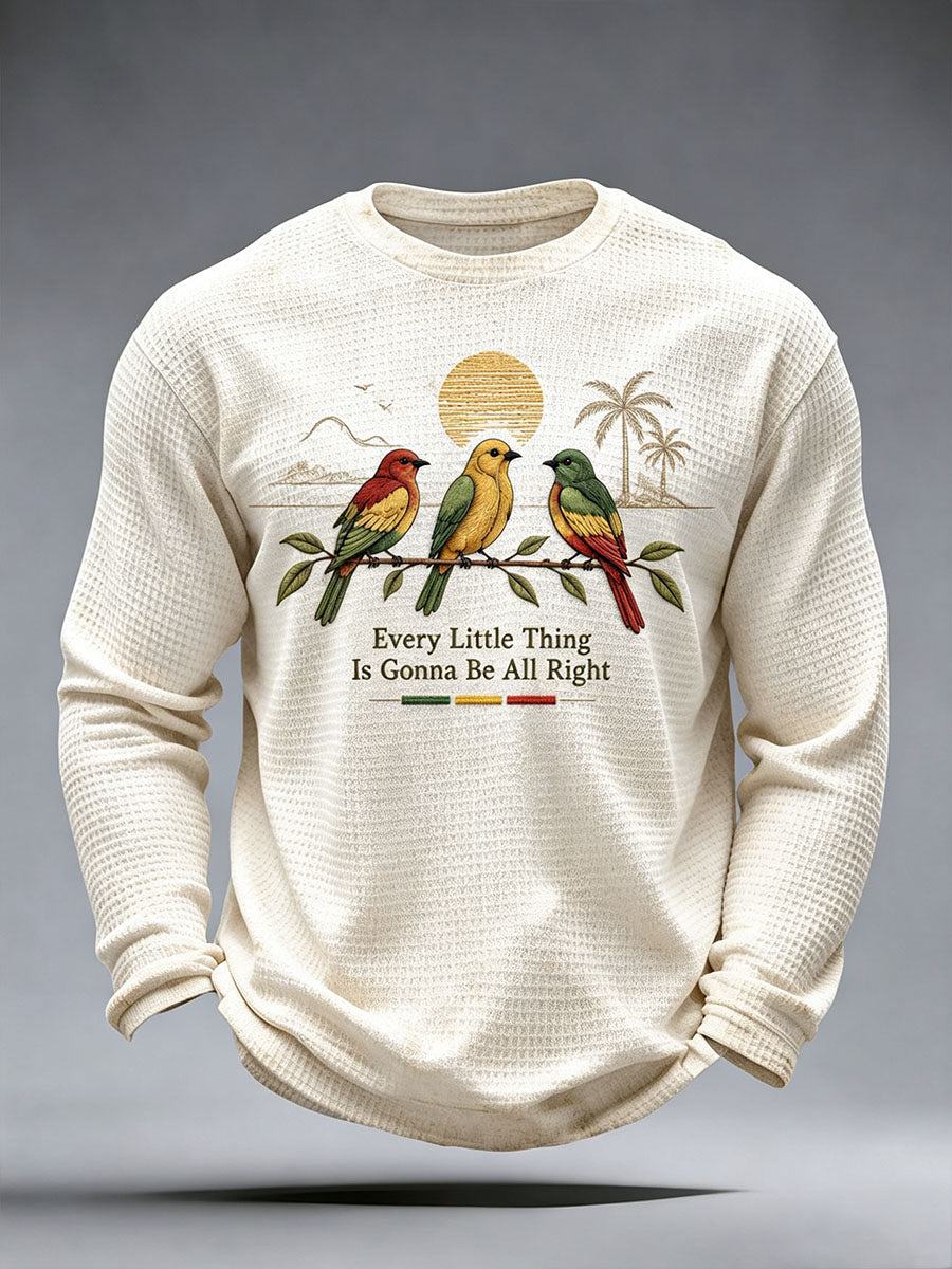Men's Every Little Thing Is Gonna Be All Right Waffle Top