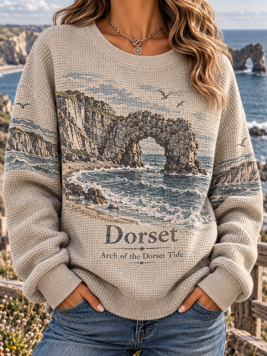 Women’s UK Dorset Waffle Long-Sleeve Sweatshirt