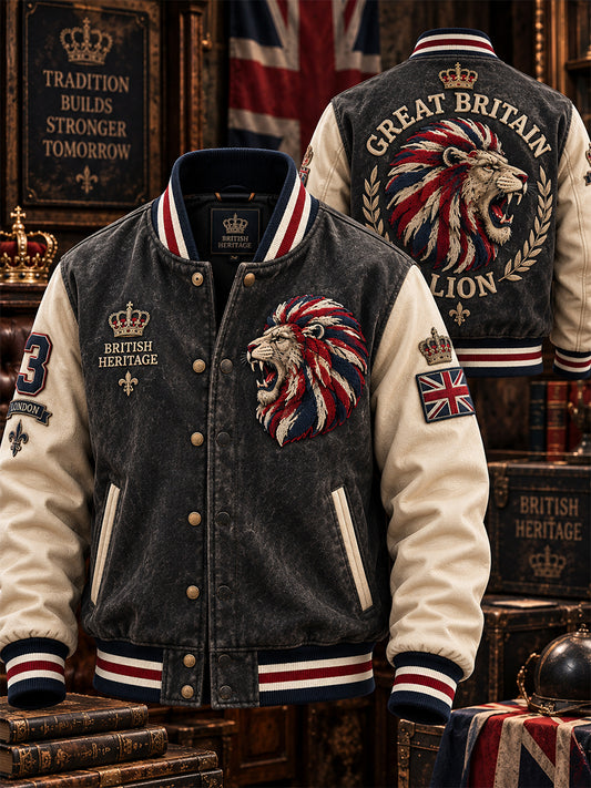 Men's British Lion Printed Jacket