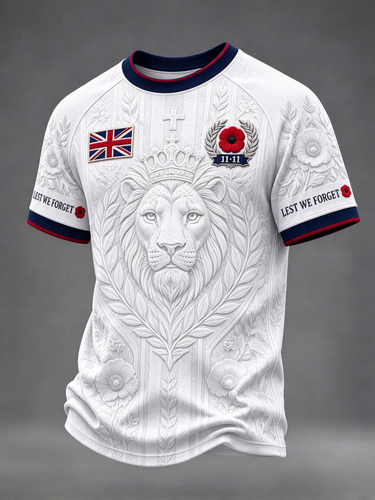 Men's Lest We Forget Print T-shirt