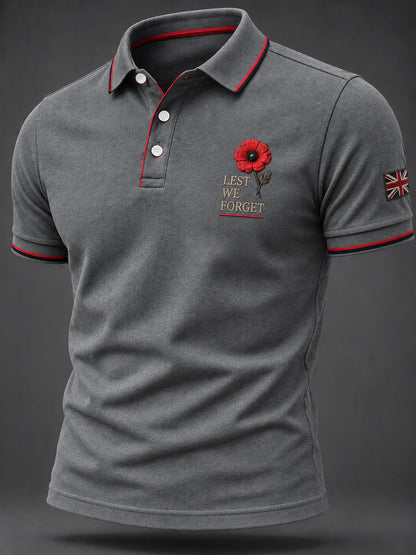 Men's Remembrance Day Print Casual Top