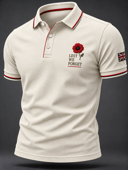 Men's Remembrance Day Print Casual Top