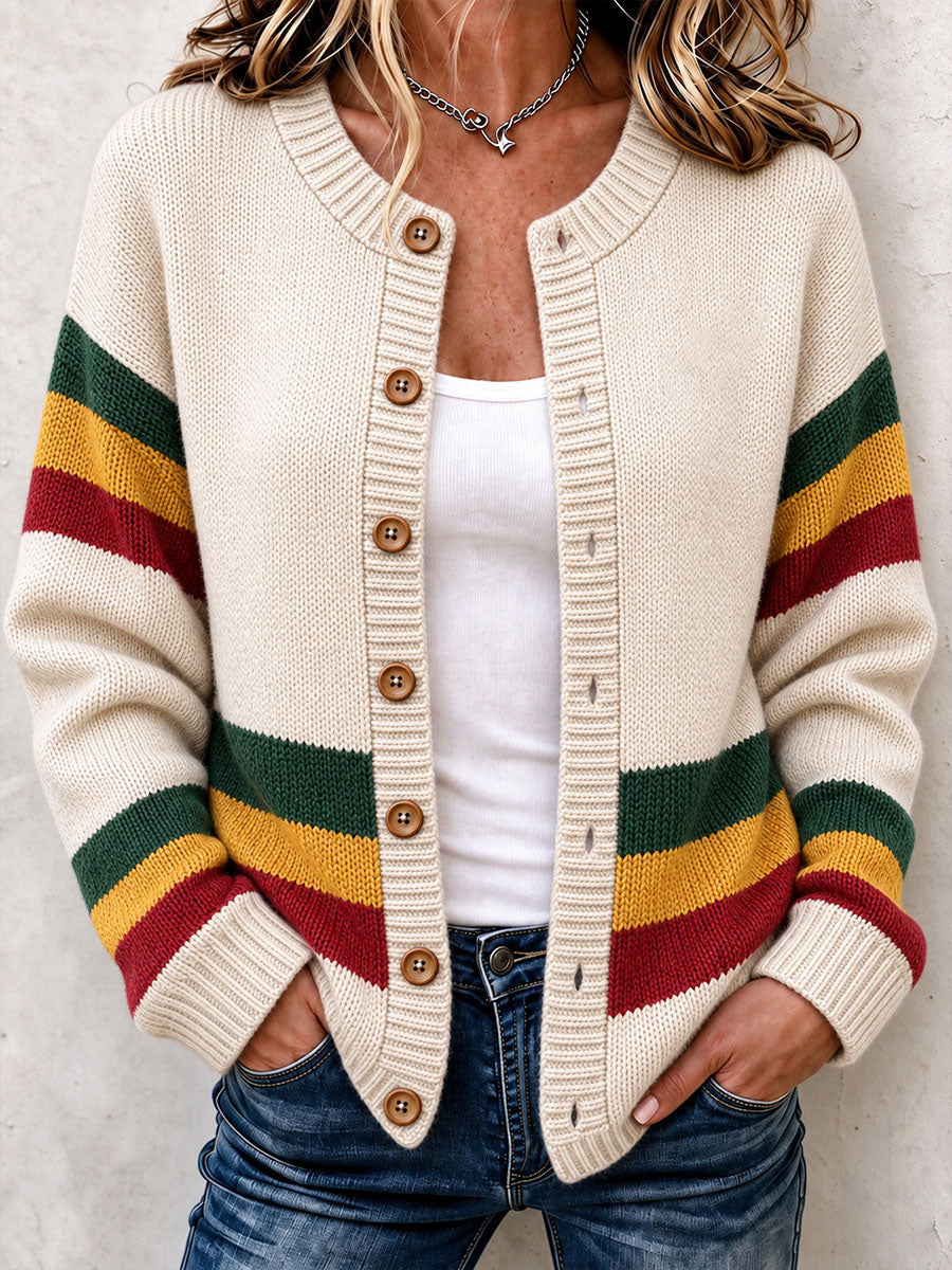 Women's Reggae Inspired Cozy Knit Cardigan