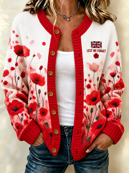 women's Remembrance Day Cardigan