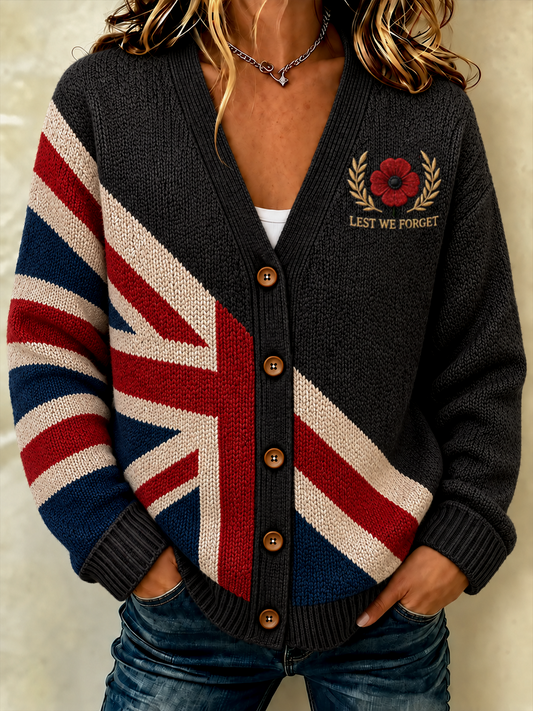 women's Remembrance Day Cardigan