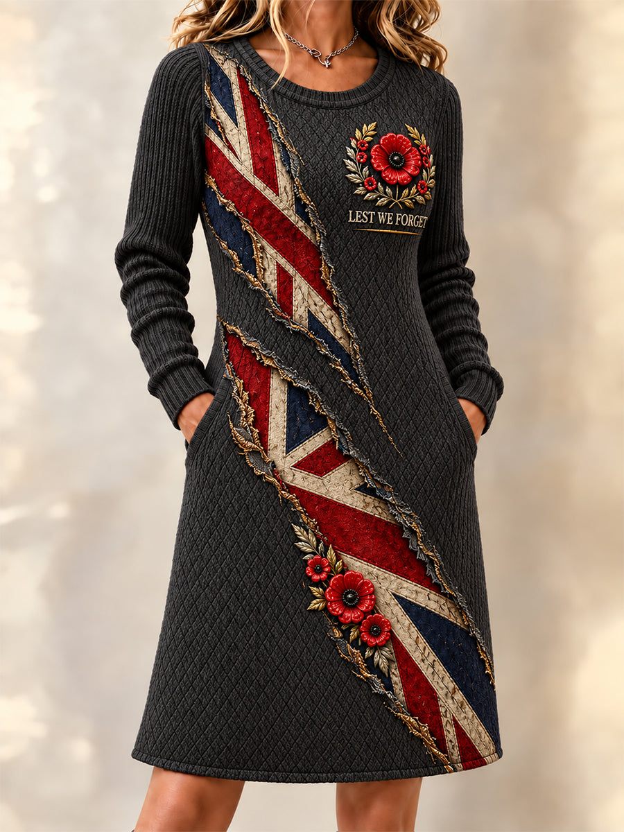 Women's Remembrance Day Midi Dress