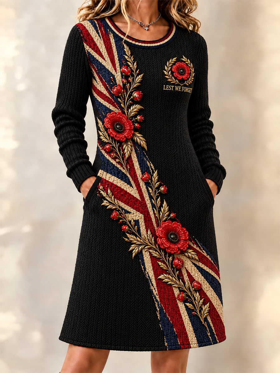 Women's Remembrance Day Midi Dress