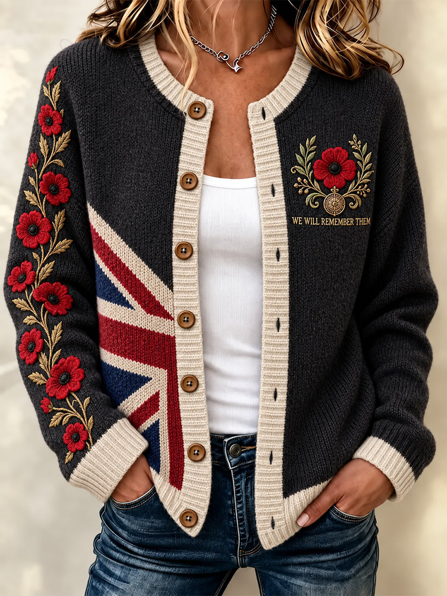 Women's Remembrance Day Cardigan