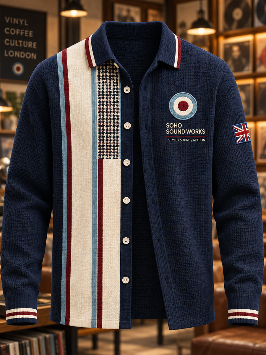 Men's Paul Weller And British Mod Culture Imitation Wool Sweater