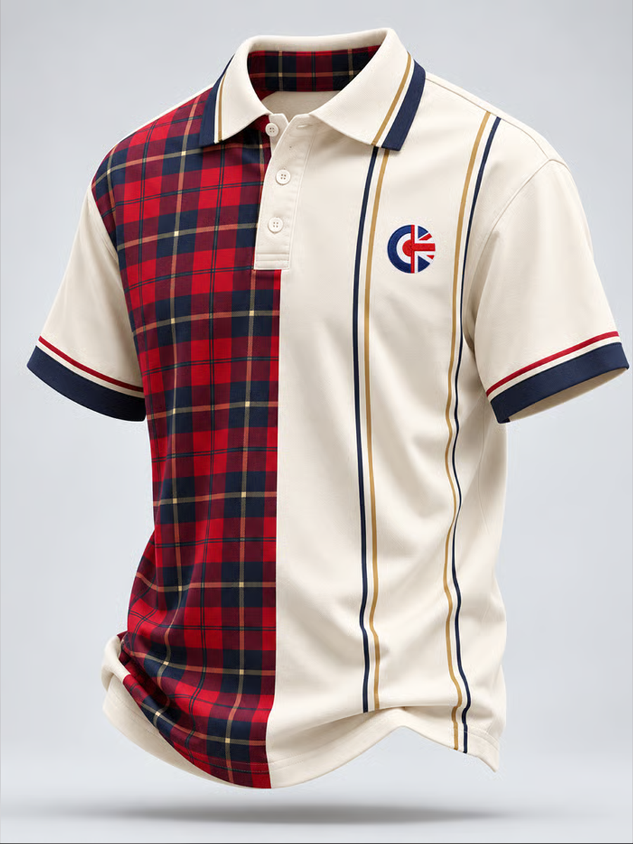 Men's UK Music Lover Mods Art Printed polo shirt