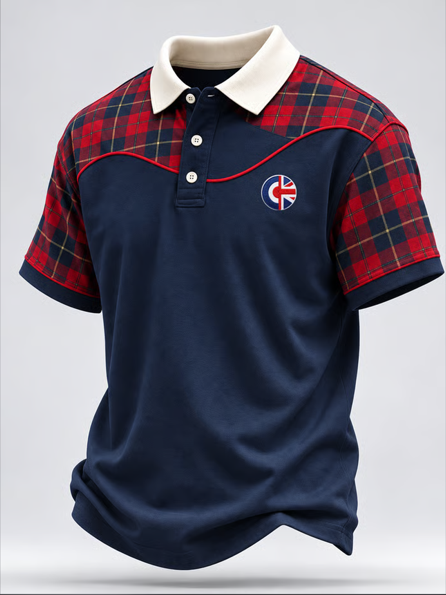 Men's UK Music Lover Mods Art Printed polo shirt