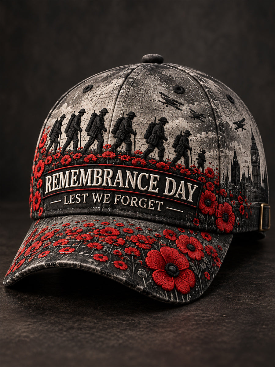 Unisex Remembrance Day Lest We Forget Hat