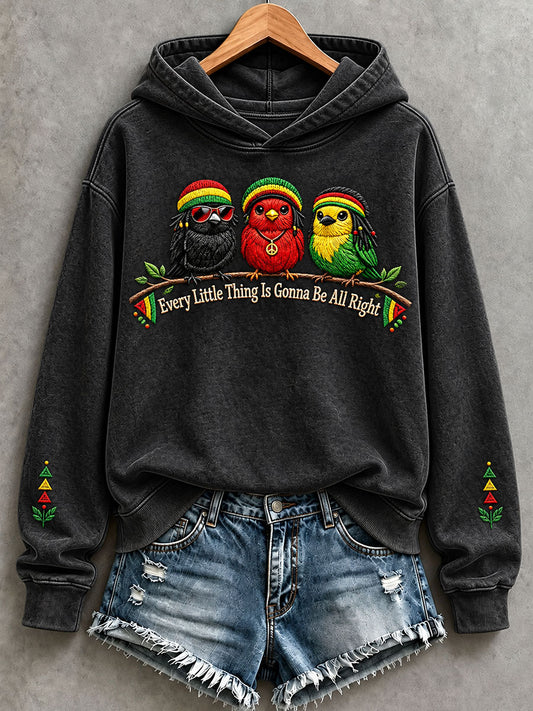 Women's Every Little Thing Is Gonna Be All Right  Hoodie