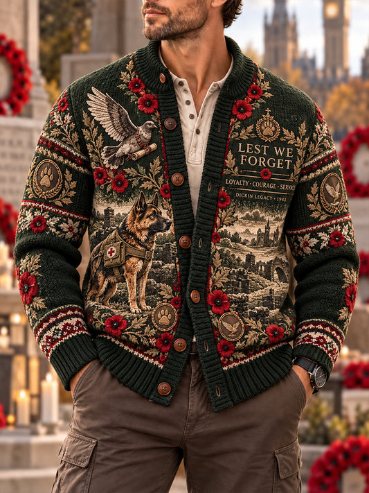 Men's British Veterans Remembrance Day Imitation Sweater