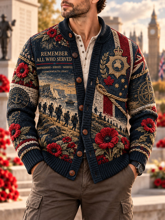 Men's British Veterans Remembrance Day  Imitation Sweater