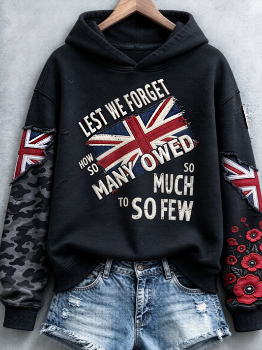 Women's Remembrance Day Lest We Forget  Regular Sweatshirt