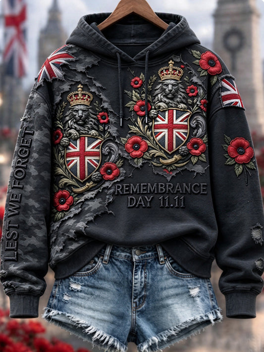 Women's Remembrance Day Lest We Forget Hoodie