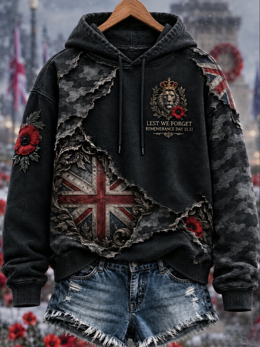 Women's Remembrance Day Lest We Forget Hoodie